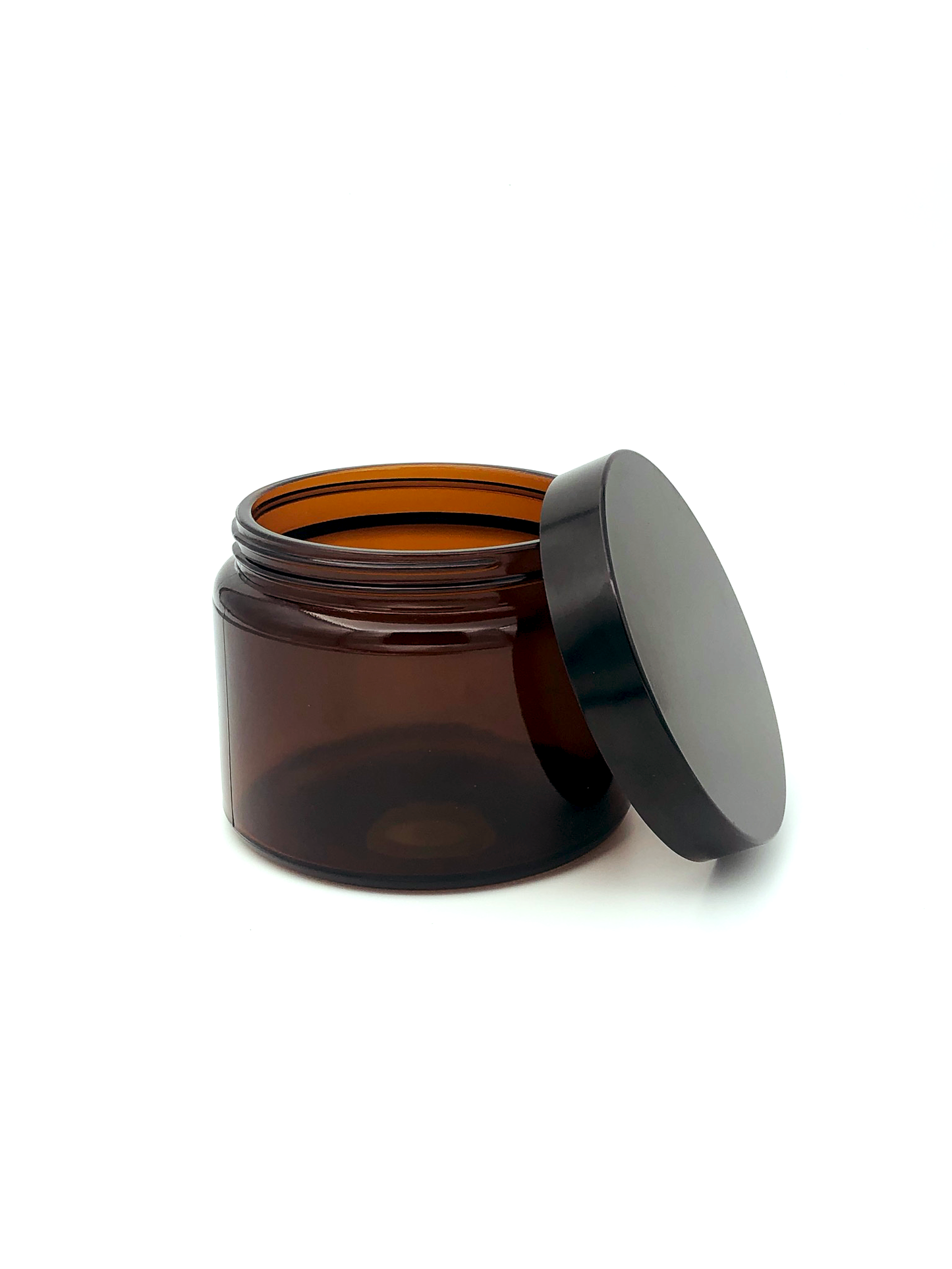 Glazen potje amber 500ml