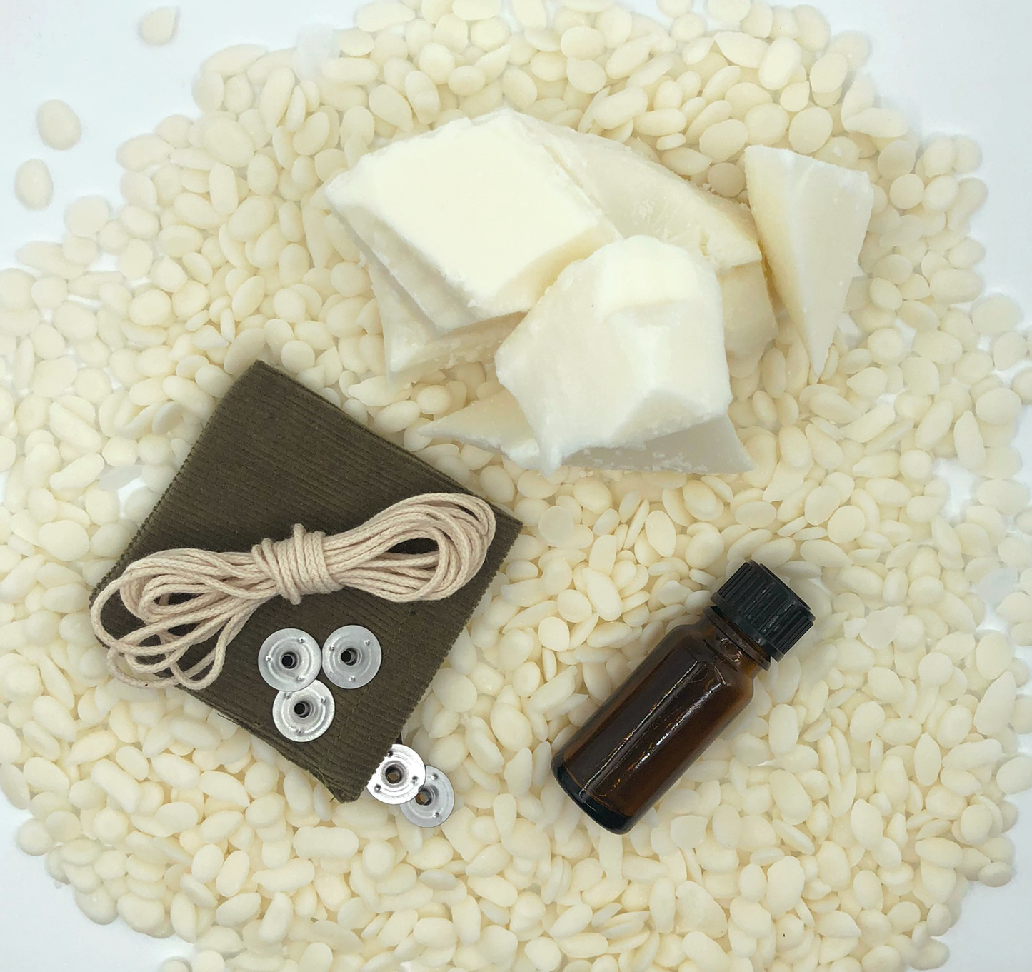 Refill kit 'kaarsen maken' - S | amberkleurige potjes (3x120ml)